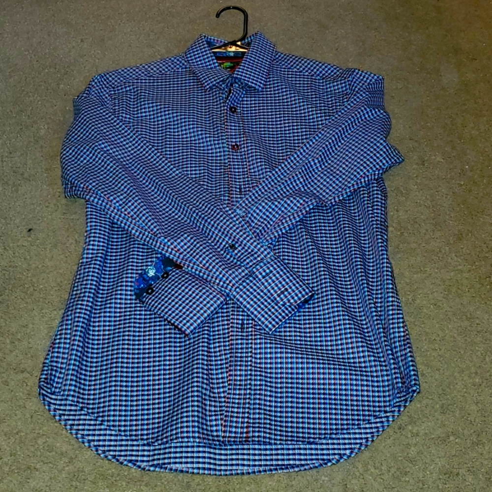 Robert Graham Small Men's Checkered Dress Shirt